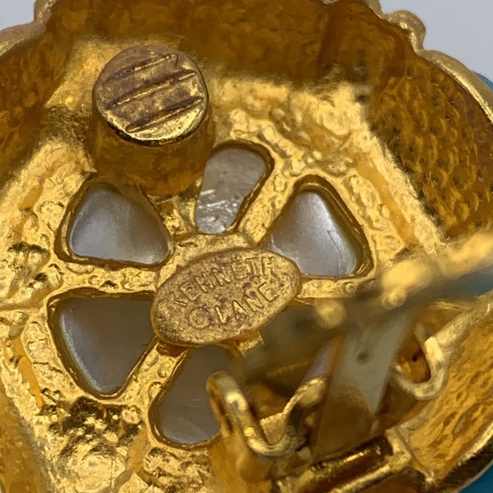 Vtg Kenneth Jay Lane Clip On Earrings 90’s Rare F… - image 5